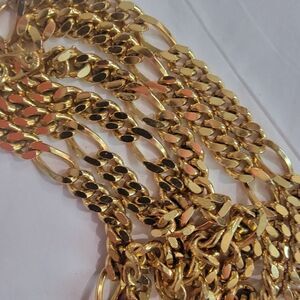 #VINTAGE #MONET 24" Long Gold Braided Link Chain Necklace #NWOT